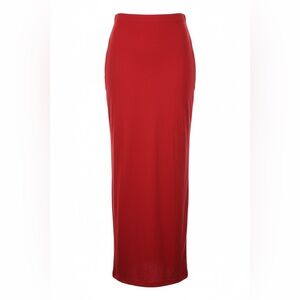 NWOT naked wardrobe Red Maxi Skirt